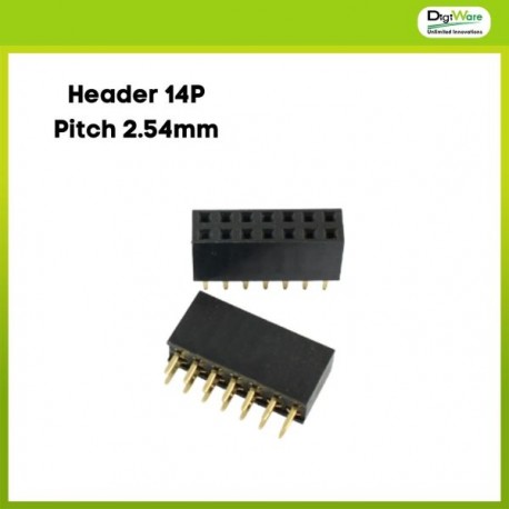 Pin Header Female 2x7 Pin Double Row 2.54mm