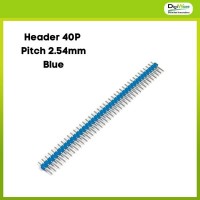 40 Pin Headers - Straight (Blue)