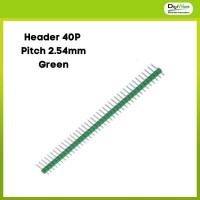 40 Pin Headers - Straight (Green)