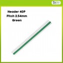 40 Pin Headers - Straight (Green)