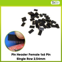 Pin Header Female 1x6 Pin Single Row 2.54mm