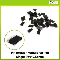 Pin Header Female 1x6 Pin Single Row 2.54mm