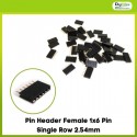 Pin Header Female 1x6 Pin Single Row 2.54mm