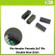 Pin Header Female 2x7 Pin Double Row 2mm