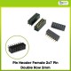 Pin Header Female 2x7 Pin Double Row 2mm