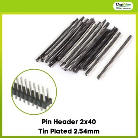 Pin Header 2x40 Tin Plated 2.54mm