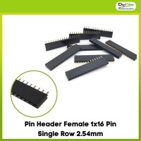 Pin Header Female 1x16 Pin Single Row 2.54mm