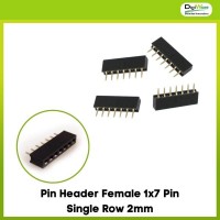 Pin Header Female 1x7 Pin Single Row 2mm