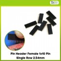 Pin Header Female 1x10 Pin Single Row 2.54mm
