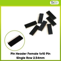 Pin Header Female 1x10 Pin Single Row 2.54mm