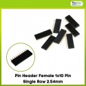 Pin Header Female 1x10 Pin Single Row 2.54mm