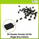 Pin Header Female 1x2 Pin Single Row 2.54mm