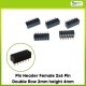 Pin Header Female 2x6 Pin Double Row 2mm height 4mm