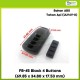 FB-45 Black 4 Buttons (69.85 x 34.80 x 17.53 mm)