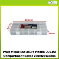 Project Box Enclosure Plastic D00413 Compartment Boxes 230x125x35mm