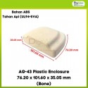 AG-43 Plastic Enclosure 76.20 x 101.60 x 35.05 mm (Bone)