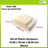 AG-43 Plastic Enclosure 76.20 x 101.60 x 35.05 mm (Bone)