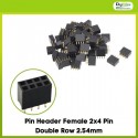 Pin Header Female 2x4 Pin Double Row 2.54mm