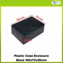 Plastic Case Enclosure Black 105x70x35mm