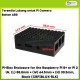 Pi-Blox Enclosure for the Raspberry Pi B+ or Pi 2 Uk. (L) 88.8mm (W) 64.5mm (H) 30.5mm, Black (CBPIBLOX-BLK)