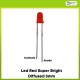 Led Red Super Bright Diffused 3mm