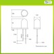 Led Red Super Bright Diffused 3mm
