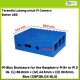 Pi-Blox Enclosure for the Raspberry Pi B+ or Pi 2 Uk. (L) 88.8mm (W) 64.5mm (H) 30.5mm, Blue (CBPIBLOX-BLU)