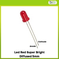 Led Red Super Bright Diffused 5mm