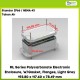 ML Series Polycarbonate Electronic Enclosure, W/Gasket, Flanges, Light Grey 193.80 x 117.60 x 78.49 mm