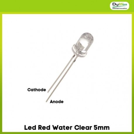 Led Red Water Clear 5mm