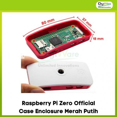 Raspberry Pi Zero Official Case Enclosure Merah Putih
