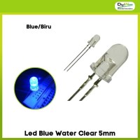 Led Blue Water Clear 5mm