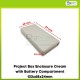 Project Box Enclosure Cream with Battery Compartment 133x68x24mm