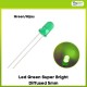Led Green Super Bright Diffused 5mm