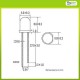Led Green Super Bright Diffused 5mm