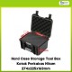 Hard Case Storage Tool Box Kotak Perkakas Hitam 274x225x163mm