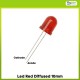 Led Red Diffused 10mm