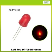Led Red Diffused 10mm