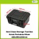 Hard Case Storage Tool Box Kotak Perkakas Hitam 428x350x230mm