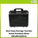 Hard Case Storage Tool Box Kotak Perkakas Hitam 428x350x230mm