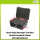 Hard Case Storage Tool Box Kotak Perkakas Hitam 479x387x210mm