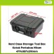 Hard Case Storage Tool Box Kotak Perkakas Hitam 479x387x210mm