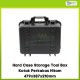 Hard Case Storage Tool Box Kotak Perkakas Hitam 479x387x210mm