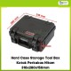 Hard Case Storage Tool Box Kotak Perkakas Hitam 318x280x150mm