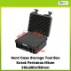 Hard Case Storage Tool Box Kotak Perkakas Hitam 318x280x150mm