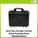Hard Case Storage Tool Box Kotak Perkakas Hitam 428x350x153mm