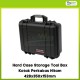 Hard Case Storage Tool Box Kotak Perkakas Hitam 428x350x153mm