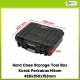 Hard Case Storage Tool Box Kotak Perkakas Hitam 428x350x153mm