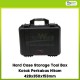 Hard Case Storage Tool Box Kotak Perkakas Hitam 428x350x153mm