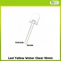 Led Yellow Water Clear 10mm